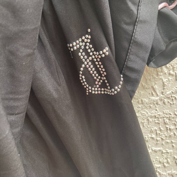 Juicy Couture Pajama Set Sz L  Crown Embellished Logos - Picture 3 of 9